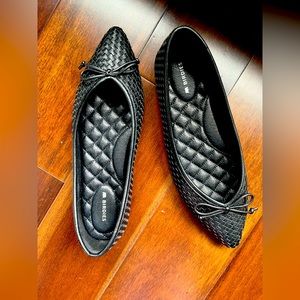 Brand-New Birdies ‘Goldfinch’ Black Woven Ballet Flats